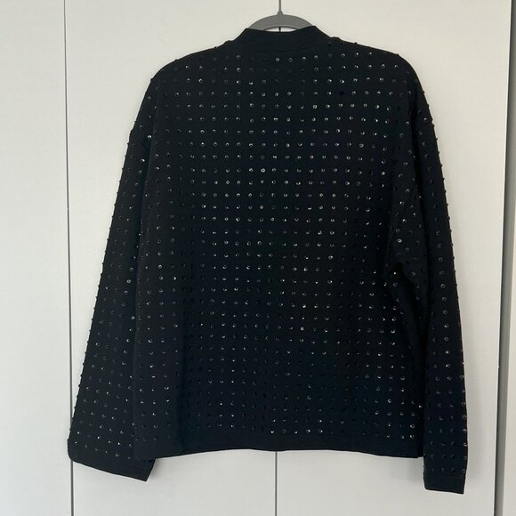 H&M - Studio Sequin Sweater - Black (Oversized S) (Conceptual) - Picture 3 of 8